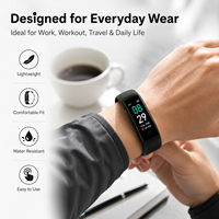 Gelang Pintar yang Dapat Disesuaikan, Pelacak Detak Jantung, Pedometer, Layar AMOLED, Tali Logam, Daya Tahan Baterai Lama, Kompatibel dengan Android