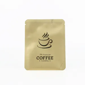 تخصيص الملونة صديقة للبيئة الطباعة قابلة لإعادة التدوير صغيرة فارغة الشاي القهوة الكيس كيس مزموم