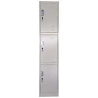 Armoire pliante moderne en métal à 3 portes 2026 pour chambre, bureau, atelier, salle de sport, hôpital, centre commercial, dortoir, utilisation murale