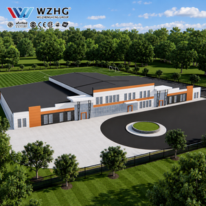 Standalone Steel Office Building for Corporate Workspaces and Customer Reception With Prefabricated Structural Steel Framing - Product Image 1