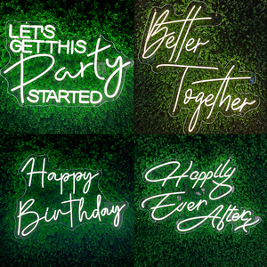 Dropshipping thiết kế miễn phí đạt được bất kỳ mẫu logo phông chữ thư LED chữ tùy chỉnh Neon dấu hiệu cho đám cưới và Đảng - Product Image 1