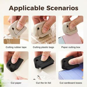 Cortador de Cajas de Cerámica Mini Personalizado, Abrecartones con Cuchilla de Seguridad de Rebote Automático, Fuerte Adsorción Magnética para Refrigerador - Product Image 5