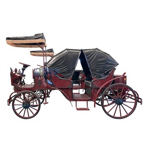 Transport spécial moderne alliant tradition et modernité, idéal pour les excursions et les loisirs, calèche de tourisme rouge - Product Image 1