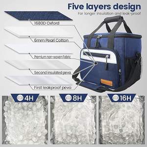 Muestra gratuita, venta al por mayor, bolsa térmica personalizada, impermeable, portátil, para entrega de pizza o comida para llevar - Product Image 2