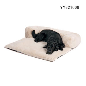 Cama elevada refrescante de lino de alta calidad para perros, cubierta de cama para perros con patrón sólido - Product Image 4