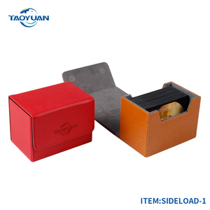 Deck Box Cards Card BOWEN Premium PU Leather Deck Box - Large Size For 100+ Sleeved Cards - PVC Free Card Holder For TCG