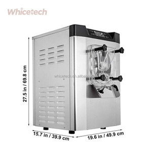 Thương mại 110V 60Hz 1400 Wát WH-618 bảng Top thép không gỉ mềm cứng Máy làm kem cho thương mại lạnh thiết bị - Product Image 2