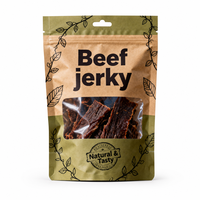 Sachet Doypack personnalisé à haute barrière, imprimé en héliogravure, avec fenêtre transparente, pour emballage alimentaire de snacks