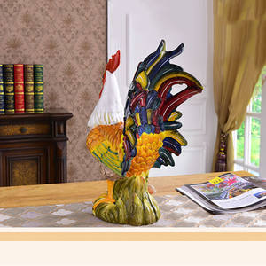 Décoration créative pour la maison et le jardin, décoration intérieure et extérieure, ornements, statue de coq et de <span class=keywords><strong>poule</strong></span>, figurines en céramique, poulets et coqs - Product Image 2