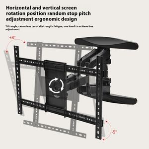 <span class=keywords><strong>Support</strong></span> de télévision en direct réglable de 55 à 85 <span class=keywords><strong>pouces</strong></span> pour hôtel à domicile Max VESA 640*400MM Charge maximale 40kg <span class=keywords><strong>Support</strong></span> <span class=keywords><strong>mural</strong></span> pour moniteur <span class=keywords><strong>TV</strong></span> - Product Image 5