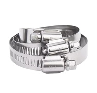 Collier de serrage hydraulique réglable de type américain à vis sans fin en acier inoxydable 304 de 8-650 mm, robuste, pour tuyaux, fabriqué en Allemagne