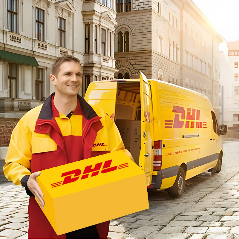 Agente de envío urgente internacional de DHL, entrega a puerta, agente de envío de carga de mensajería aérea, China a Rusia