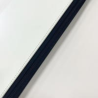 Portefeuille en cuir de qualité supérieure 8,5 x 11 pouces avec bloc-notes, blancs multifonctions pour sublimation, pour carnet promotionnel