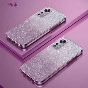 Étui de placage dégradé de paillettes de luxe pour Xiaomi Mi 12 11 Lite <span class=keywords><strong>5g</strong></span> Ne Pro femmes couverture arrière en Silicone souple Mi12 - Product Image 2