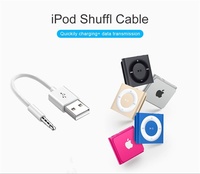 Kabel Pengisi Daya USB Grosir Kingmega 3.5mm ke USB 2.0 Kabel Data Klip Tembaga untuk iPod