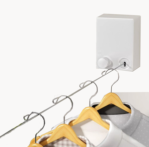 <span class=keywords><strong>Tendedero</strong></span> interior retráctil que no se hunde, <span class=keywords><strong>tendedero</strong></span> montado en la pared adecuado para balcones - Product Image 6