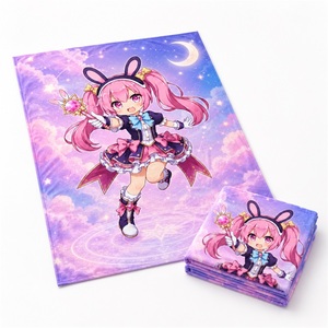 <span class=keywords><strong>Couverture</strong></span> en polaire polaire chaude personnalisée par sublimation et transfert de chaleur imprimée avec bande de dessin animé pour <span class=keywords><strong>couverture</strong></span> à usage décontracté pour hôtel maison - Product Image 2