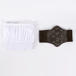 Costume de cosplay de <span class=keywords><strong>pirate</strong></span> médiéval pour femmes, <span class=keywords><strong>chemisier</strong></span> de <span class=keywords><strong>pirate</strong></span> de la Renaissance, corset, ceinture, jupe assortie, tenue de fête d'Halloween - Product Image 6