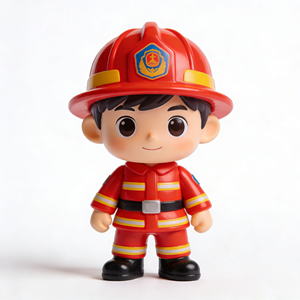 Figura de <span class=keywords><strong>Bombero</strong></span> de PVC Personalizada de Fábrica, Mini Figura de Acción de <span class=keywords><strong>Bombero</strong></span>, Juguetes de Regalo Promocionales para Niños, Colección - Product Image 1