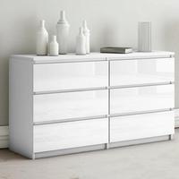 Commode électrique à 6 tiroirs personnalisés, meuble de chambre à coucher