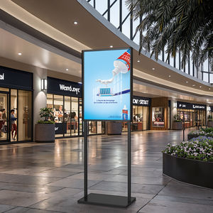 Support de signalisation double face détachable BOZE 50x75cm en alliage d'aluminium pour aéroport, <span class=keywords><strong>bibliothèque</strong></span>, centre commercial, intérieur et extérieur - Product Image 2