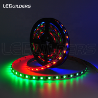 Bandes LED adressables Arduino 12V Rgb Gs8208 Ws2815 5050 60 LED Pixel contrôlées programmable numériques SPI Rgbic Bande lumineuse LED