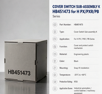 COUVERCLE DE COMMUTATEUR SUB-ASSEMBLÉ K HB451473 pour la série H PX/PXR/PB