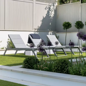 FYZK - Tumbona Apilable de Aluminio para Exteriores, Ajustable, de Metal, para Piscina, Patio, Reclinable - Product Image 1