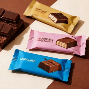 Sachets en plastique thermoscellables en aluminium de qualité alimentaire imprimés sur mesure pour bâtonnets de chocolat, barres protéinées, barres énergétiques, emballage alimentaire - Product Image 6