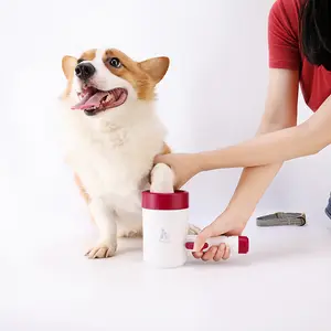 Huisdier Voet Reiniging Cup Voor Kleine Honden Wasmachine Draagbare Huisdier Poot Automatische Reiniging Cup Zachte Siliconen Voet Wassen Tool
