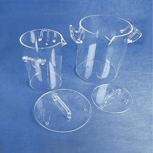 Лабораторные полупроводниковые высокотемпературные коррозионностойкие прозрачные сложные кварцевые изделия: комбинированные колбы, индивидуальный заказ - Product Image 1