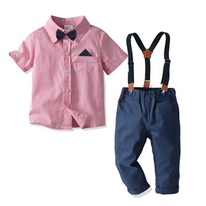 Kids Fashion Leisure Clothes Baby Suits Boys <b>Suspender</b> Design Pants <b>Sets</b> of Wholesale - Product Image 1