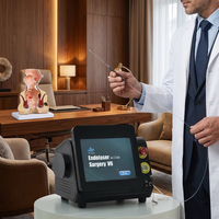 Appareil laser diode 980nm+1470nm pour la chirurgie proctologique, le traitement des fissures anales, des hémorroïdes et des piles