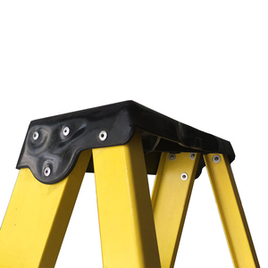 Frp fiber cam pp üst katlanabilir merdiven 6 adım tek taraflı fiberglas portatif merdiven - Product Image 3