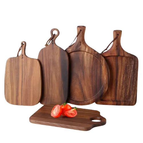 Custom cheese olive wood cutting blocks acacia wood chopping boards