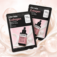 Masque facial hydratant et nourrissant au collagène, masque en tissu pour le soin de la peau du visage, traitement de beauté