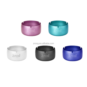 Cenicero de acero inoxidable de diseño clásico, <span class=keywords><strong>sin</strong></span> <span class=keywords><strong>humo</strong></span>, inodoro y a prueba de viento, para mesa de oficina en casa o Patio al aire libre - Product Image 1