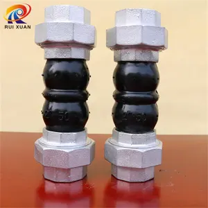 OEM Connection Ball Bellow Double Sphere Triangle Flexible Screw Union Threaded Rubber Expansion Joint