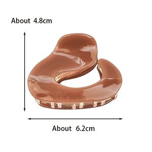 6.2Cm Pháp Cao Cấp Cảm Thấy Tóc Claw <span class=keywords><strong>Clip</strong></span> Phong Cách Mới Claw <span class=keywords><strong>Clip</strong></span> Chất Lượng Cao Thanh Lịch <span class=keywords><strong>V</strong></span>à Sáng Bóng Surfacefashion Tóc <span class=keywords><strong>Clip</strong></span> - Product Image 6