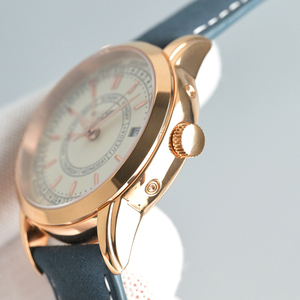 Montre mécanique unisexe 2026 au design minimaliste avec affichage du calendrier complet et lunette dorée pour professionnels haut de gamme - Product Image 5