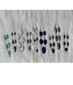 À la mode fait à la main en alliage de Zinc pierre naturelle collier classique artistique pierre précieuse conception chaîne bijoux pour femmes tenue d'occasion quotidienne - Product Image 3