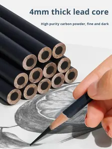 <span class=keywords><strong>Crayon</strong></span> à <span class=keywords><strong>dessin</strong></span> en bois de tilleul noir pour étudiants Gold <span class=keywords><strong>Faber</strong></span>-<span class=keywords><strong>Castell</strong></span>, examen d'art, super doux/extra doux/doux/moyen/dur - Product Image 2