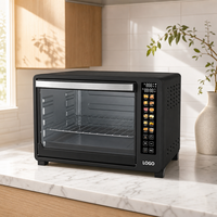 Four électrique à convection haute efficacité 48L avec contrôle tactile et menu, idéal pour la cuisson à domicile