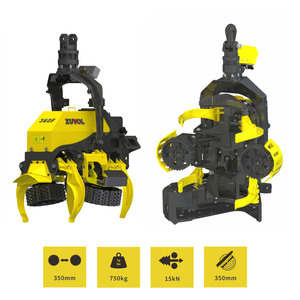 Tête d'Abattage Forestière XUVOL XVF-360 <span class=keywords><strong>pour</strong></span> <span class=keywords><strong>Mini</strong></span>-<span class=keywords><strong>Pelle</strong></span> avec <span class=keywords><strong>Grappin</strong></span>-Scie <span class=keywords><strong>pour</strong></span> l'Exploitation Forestière et le Débitage de Bois - Product Image 3
