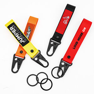<span class=keywords><strong>Porte</strong></span>-clés en polyester <span class=keywords><strong>avec</strong></span> <span class=keywords><strong>cordon</strong></span> et <span class=keywords><strong>porte</strong></span>-badge, durable, écologique, logo personnalisé pour cadeau d'entreprise, bureau - Product Image 1