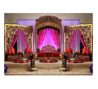 Stilvolle muslimische Hochzeit Mehndi Bühnen dekor muslimische Hochzeit Mehndi Bühne mit marok kanis chem Bett muslimische Hochzeit Mehndi Bühne