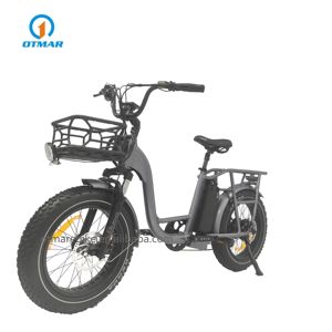 Vélo électrique pliable pour adultes <span class=keywords><strong>OTMAR</strong></span> 20" avec batterie au lithium 48V, pneus larges en alliage d'aluminium, 7 vitesses, 1000W, freinage hydraulique, pour livraison de nourriture - Product Image 2