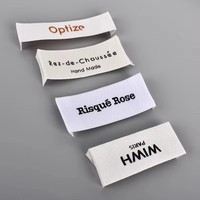 Étiquettes en tissu personnalisées avec logo imprimé, étiquettes en satin pour vêtements, étiquettes tissées avec logo, conception de logo gratuite