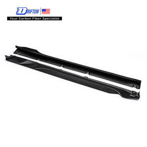Faldones Laterales de Fibra de Carbono Estilo Drifton CMST V2 para Ford Mustang Gen7 S650 2024 en adelante, Tejido Liso/Sarga/Forged 3K/6K/12K, Acabado Brillante/Mate - Product Image 1