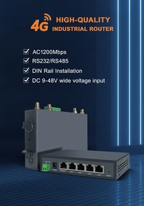 WZ-LAN hiệu suất cao WI-FI 4G không dây công nghiệp <span class=keywords><strong>Router</strong></span> AC1200Mbps RS232/485 cổng nối tiếp <span class=keywords><strong>4</strong></span> LAN 1 WAN/LAN mt7621at + mt7615d - Product Image 3